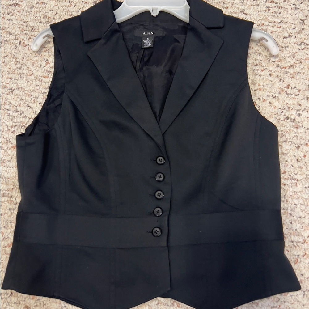 Alfani Women's Classic Black Vest